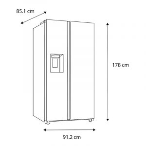 Refrigeradora Samsung de 27p side by side con dispensador de hielo y agua - Imagen 4